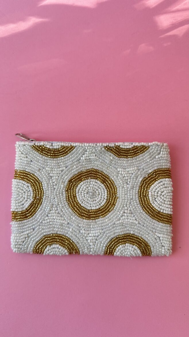 Bali maciņš square gold circle